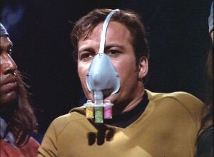 star-trek-original-series-the-cloud-minders Kirk wearing gas mask