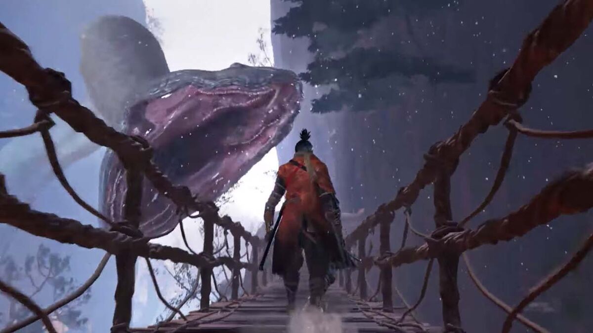 Sekiro boss fights giant snake