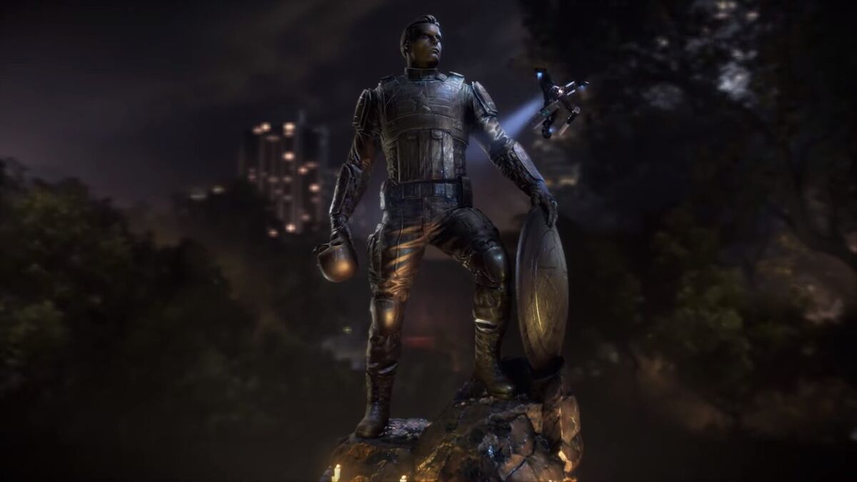 Marvel&#039;s Avengers Captain America statue