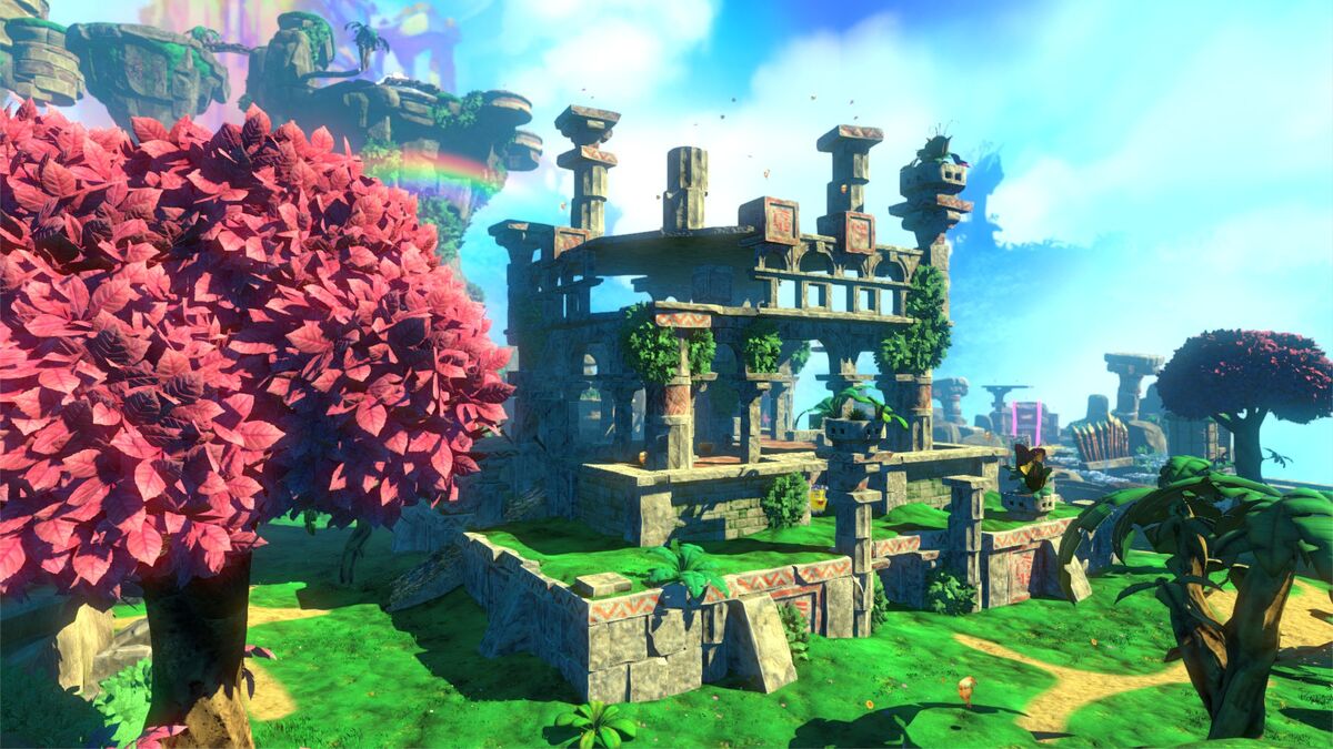 Yooka-Laylee's beautiful Tribalstack Tropics.