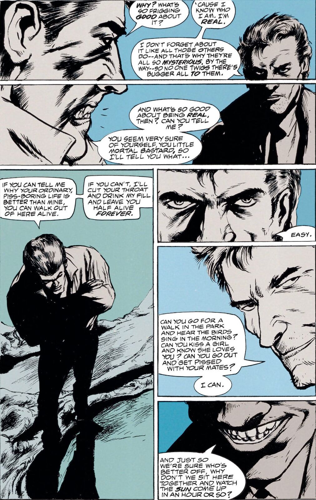Hellblazer comic page with John Constantine (1)