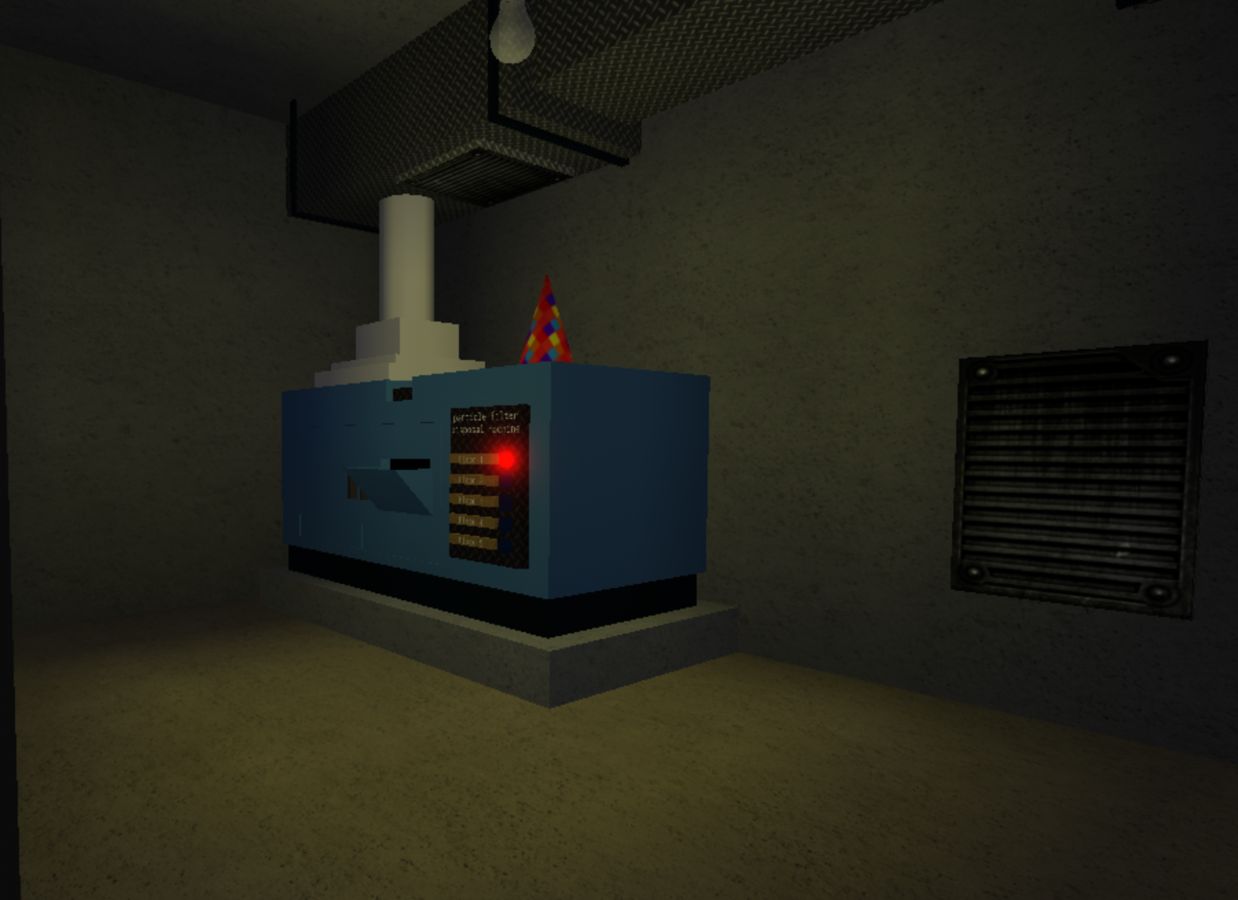 Ventilation Room Da Amazing Bunker Simulator Wiki Fandom - roblox shopping simulator vent system