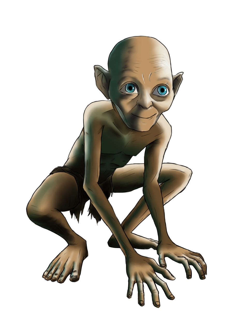 ugly cartoon characters lord of the rings gollum