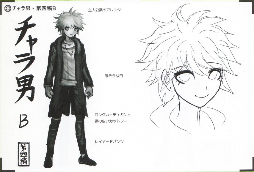 Image - Art Book Scan Danganronpa V3 Character Designs Betas Rantaro