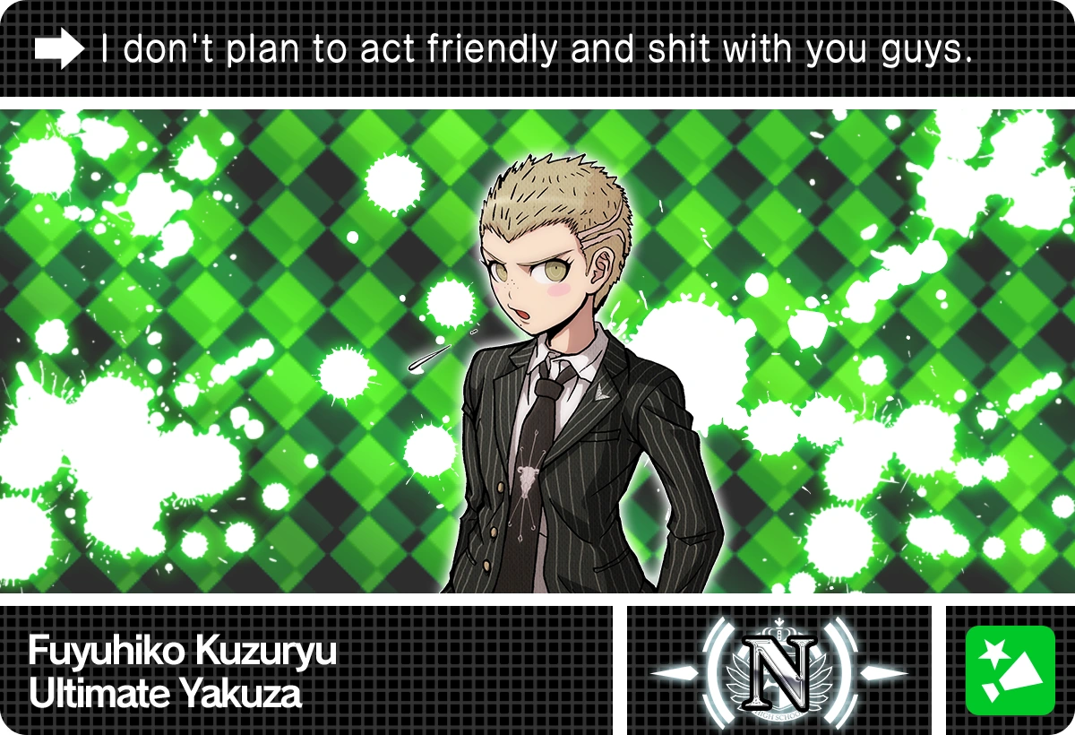 Ultimate Talent Development Plan/Fuyuhiko Kuzuryu Danganronpa Wiki