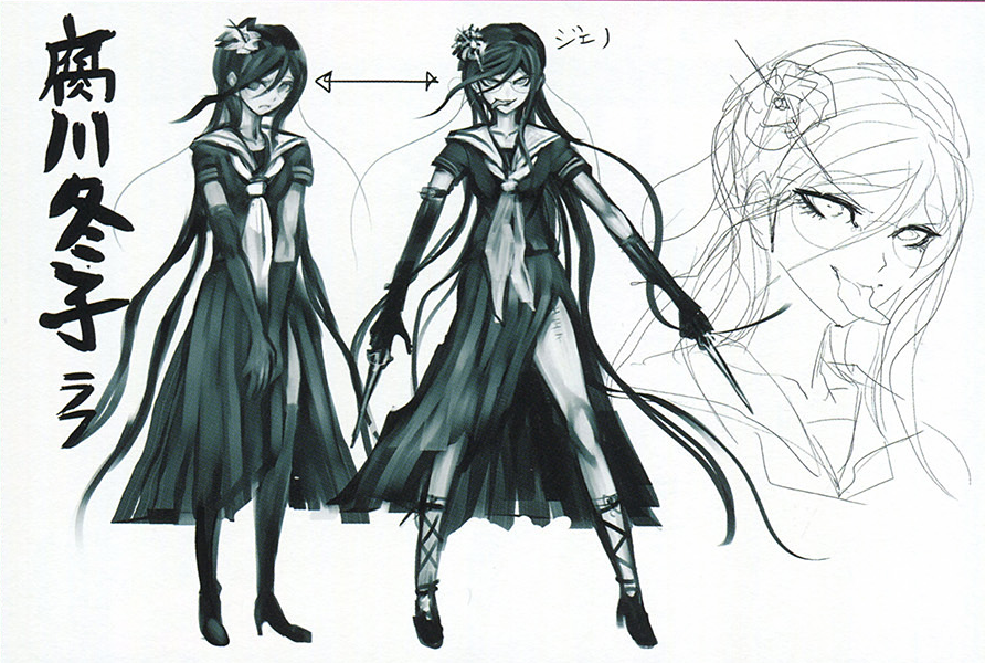 Image - Danganronpa Another Episode Beta Design Toko Fukawa.png ...