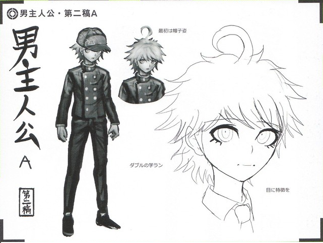 Image - Art Book Scan Danganronpa V3 Character Designs Betas Shuichi