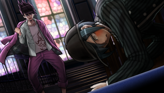 Image Danganronpa V3 Cg Kaito Momota Hitting Shuichi Saiharapng Danganronpa Wiki Fandom 5902