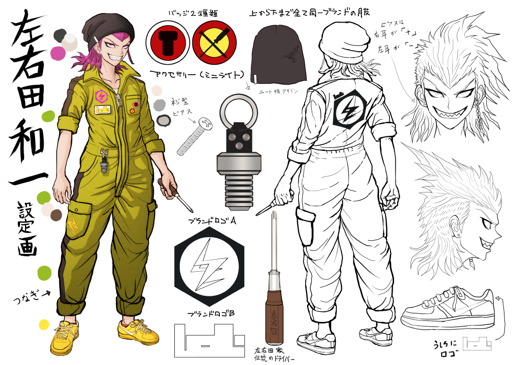 Image - Danganronpa 2 Character Design Profile Kazuichi Soda.png