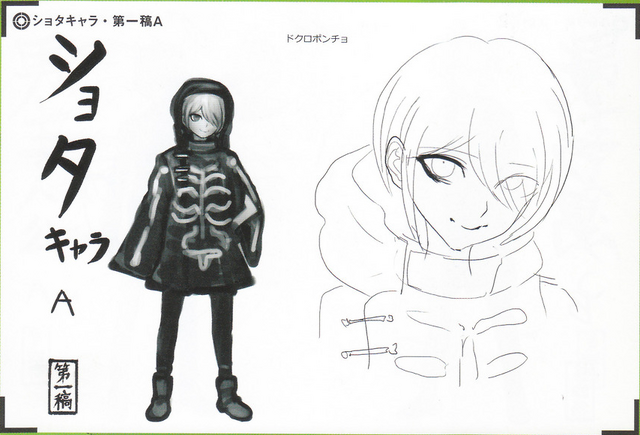 File:Art Book Scan Danganronpa V3 Character Designs Betas Kokichi Oma (1).png