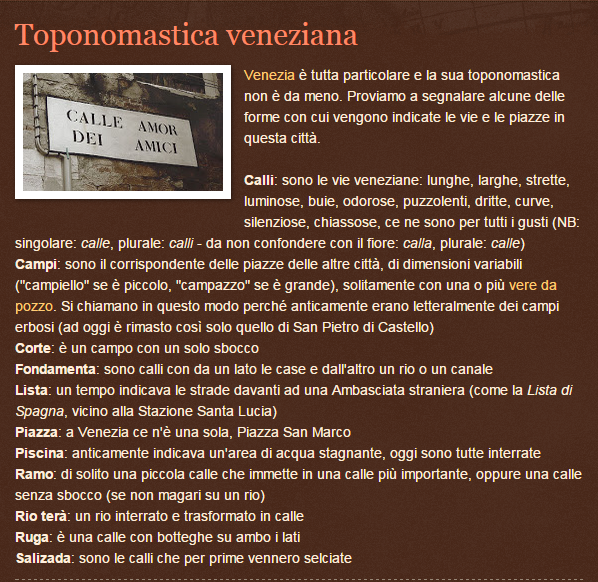 Toponomastica veneziana