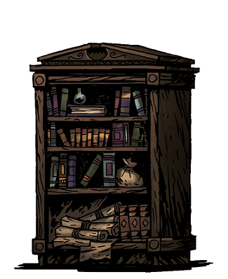 darkest dungeon stack of books torch