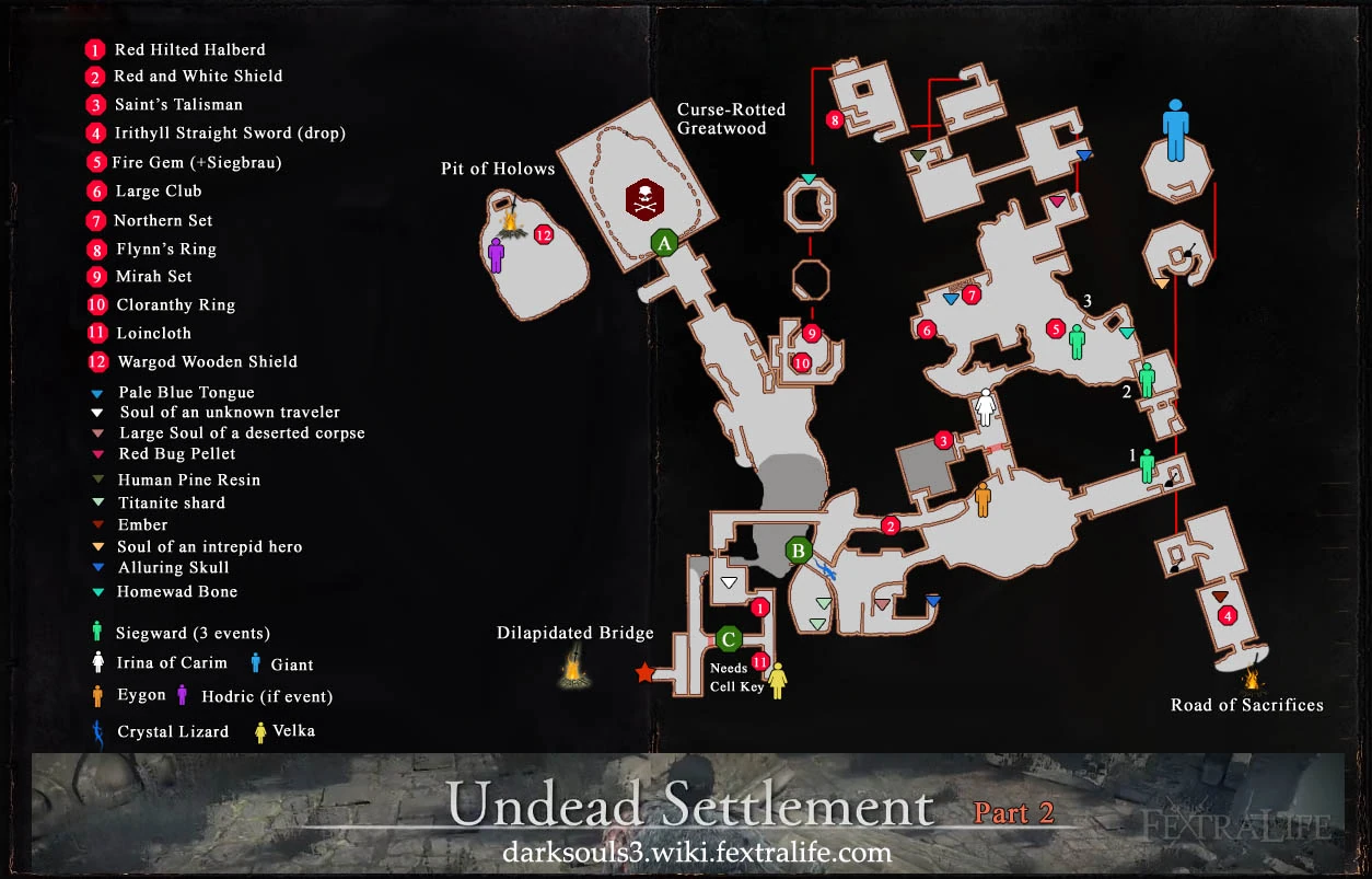 Изображение Undead settlement map2.jpg Dark Souls вики FANDOM