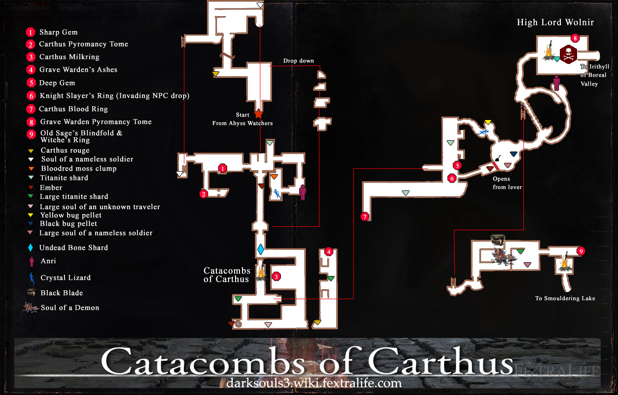 Изображение of carthus map dks3.jpg Dark Souls вики