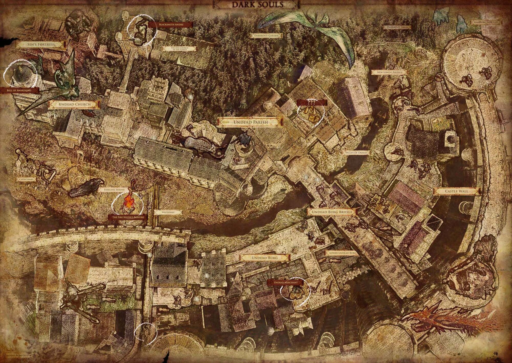 Dark Souls World Map