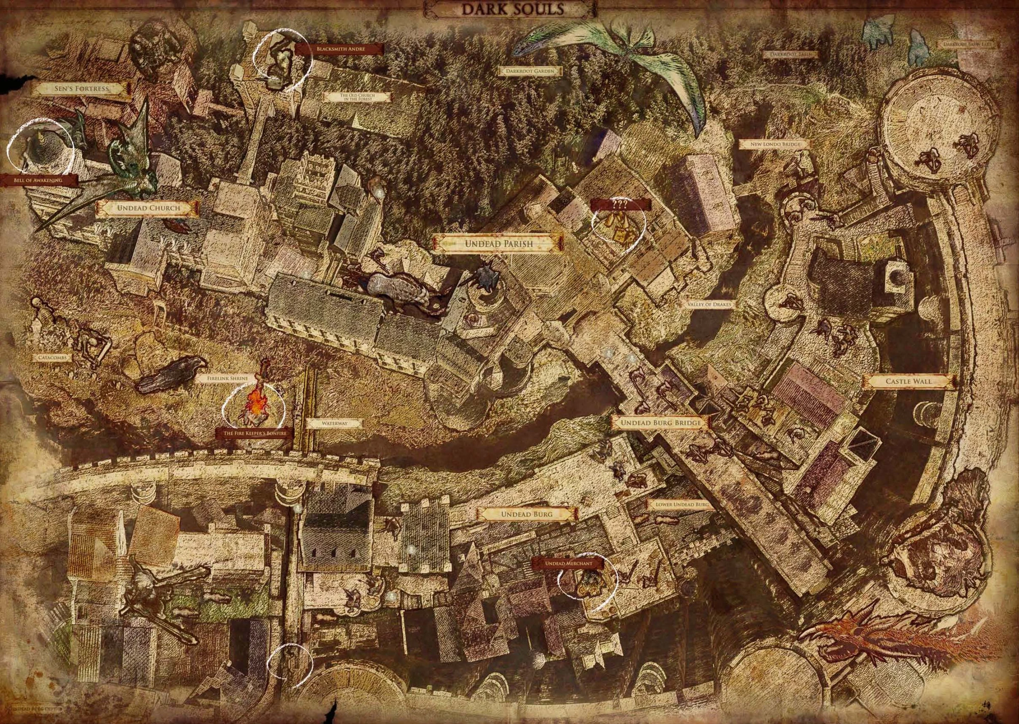 Dark Souls World Map Dark Souls World Map