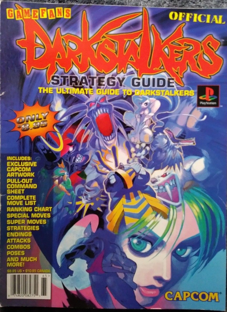 Darkstalkers Official Strategy Guide Darkstalkopedia - 