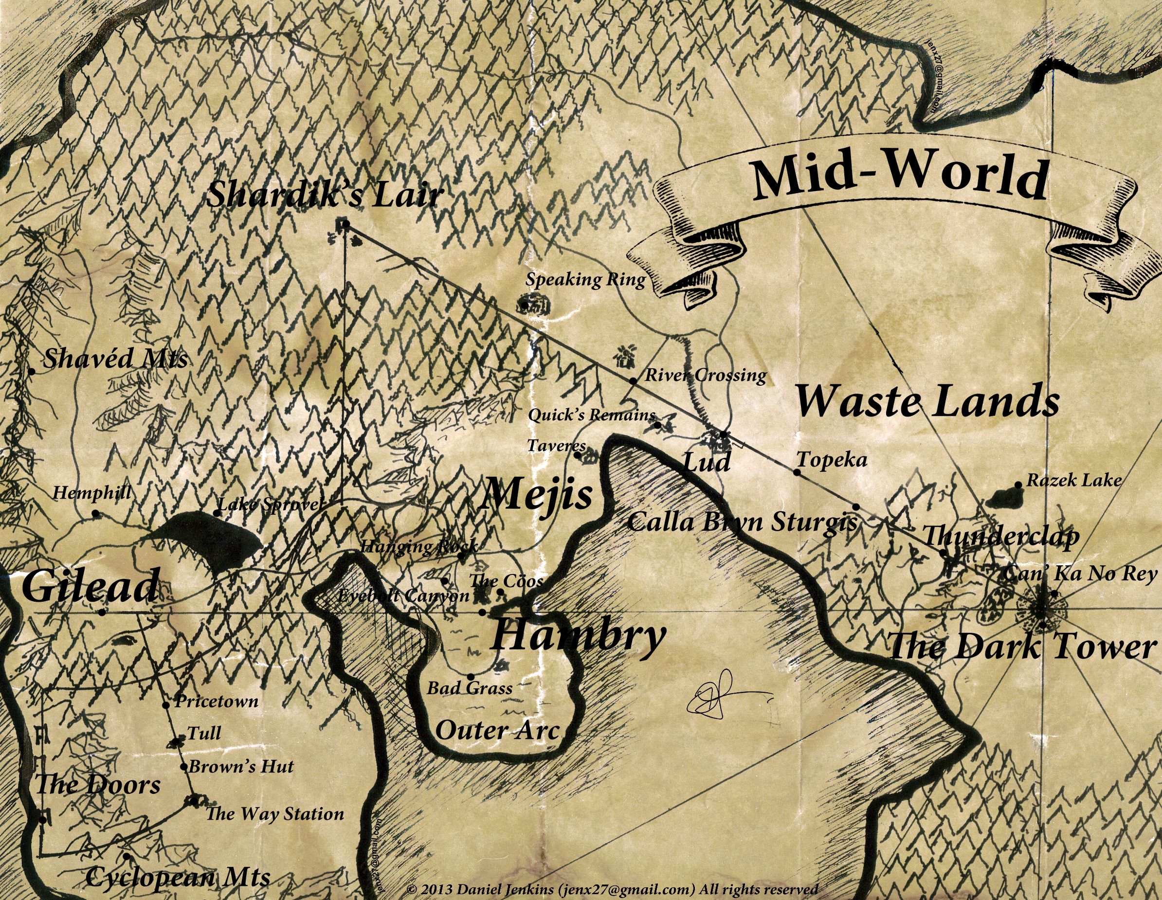 dark tower mid world map Mid World The Dark Tower Wiki Fandom dark tower mid world map