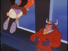 Gosalyn kidnapped by Taurus Bulba