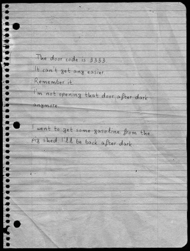 Note (Entrance to Silent Forest) Darkwood Wiki FANDOM powered by Wikia