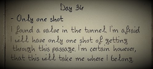 Ony one shot