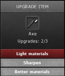 Axe upgrade