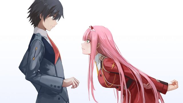 Image - Zero-two-x-hiro-darling-in-the-franxx-pink-hair ...