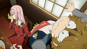 Hiro Zero Two Kissing Scene Meme Compilation Darling In The