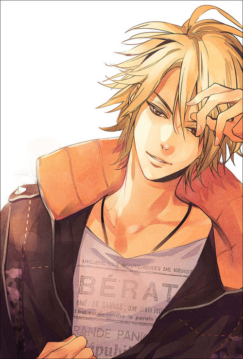 Anime boy with blonde hair