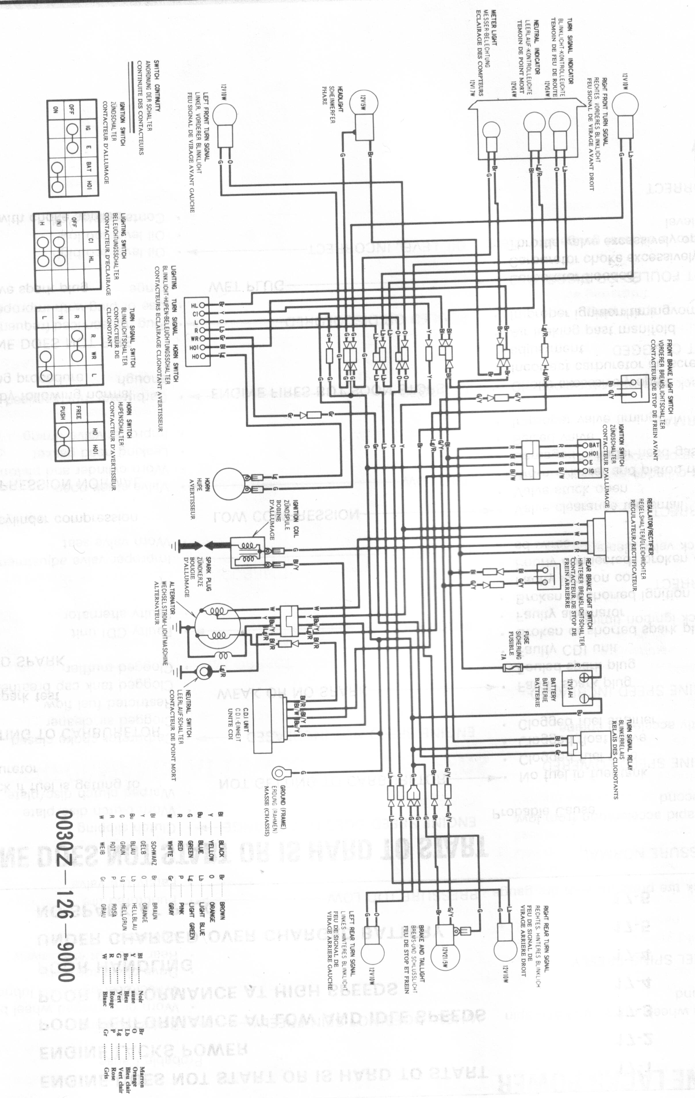 Honda Cy 50 Schaltplan