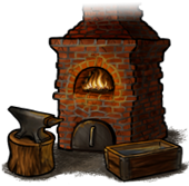 Forge chimney on
