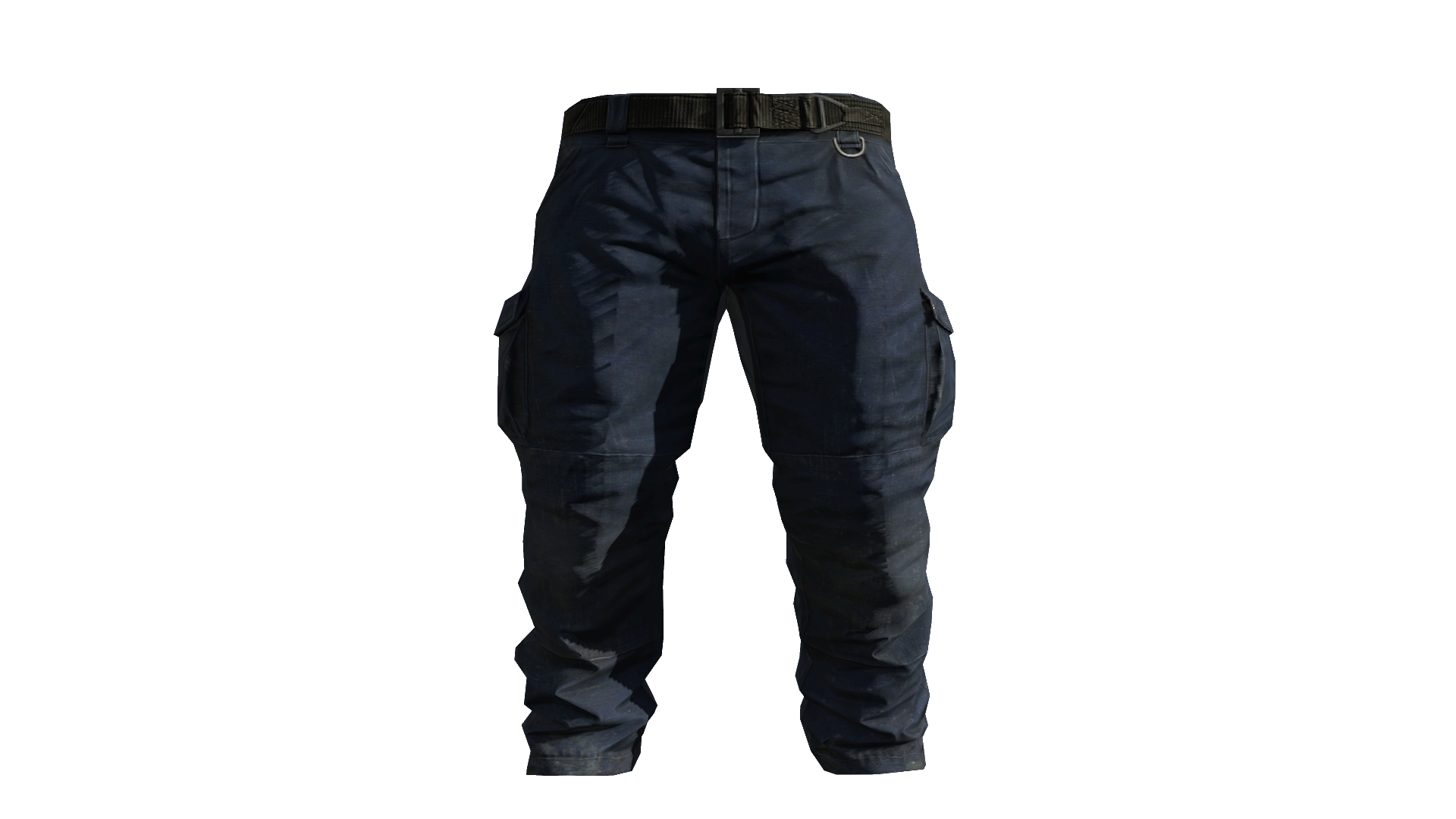 black and blue cargo pants