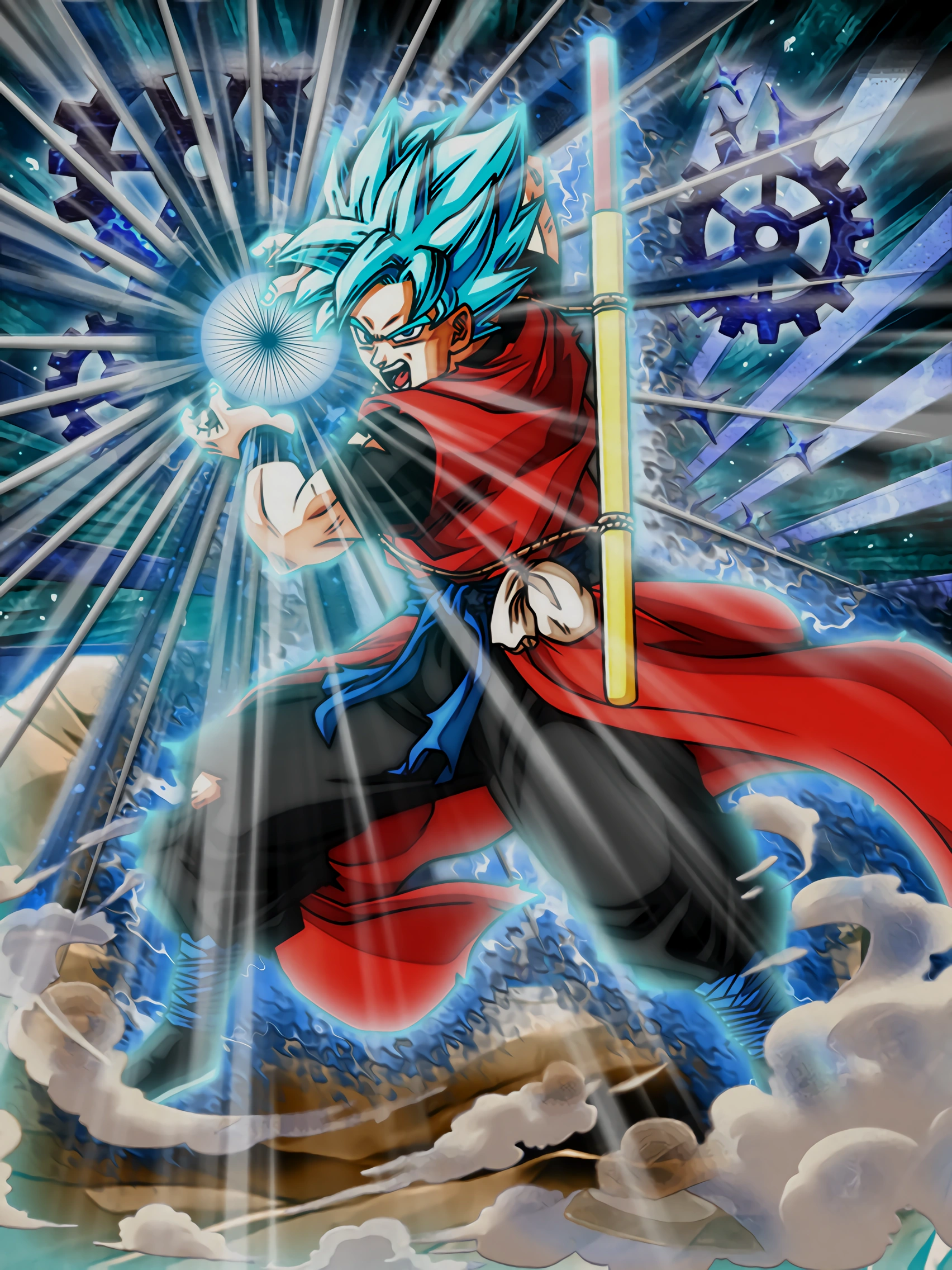 Allpowerful Azured Glow Xeno Goku (SSB) DBDokfanbattle Wiki
