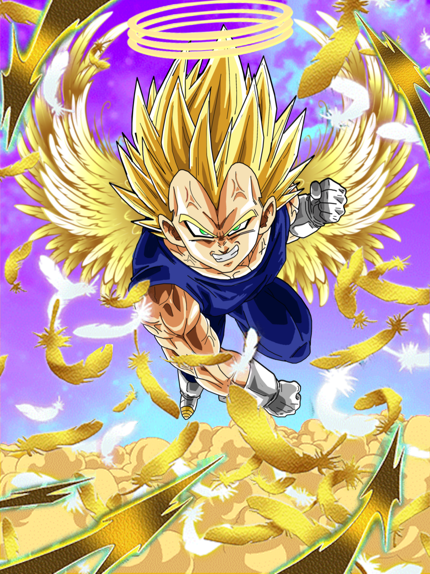 vegeta with halo