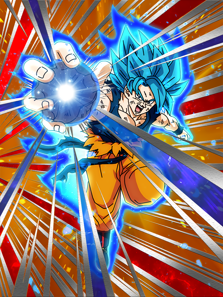 All-out Azure Charge Super Saiyan God SS Goku | DB-Dokfanbattle Wiki ...