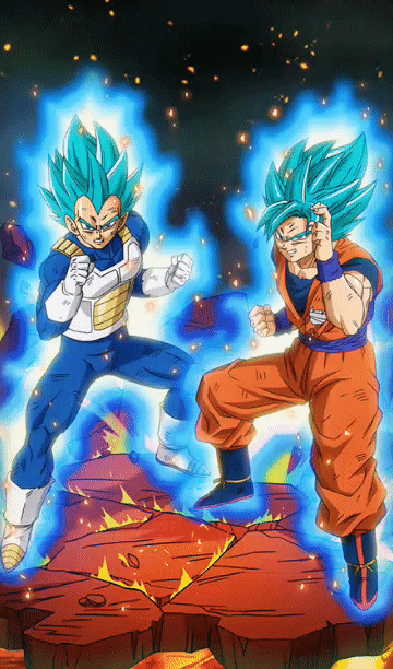 Fusion Of Two Super Saiyan Blues Super Saiyan God Ss Goku