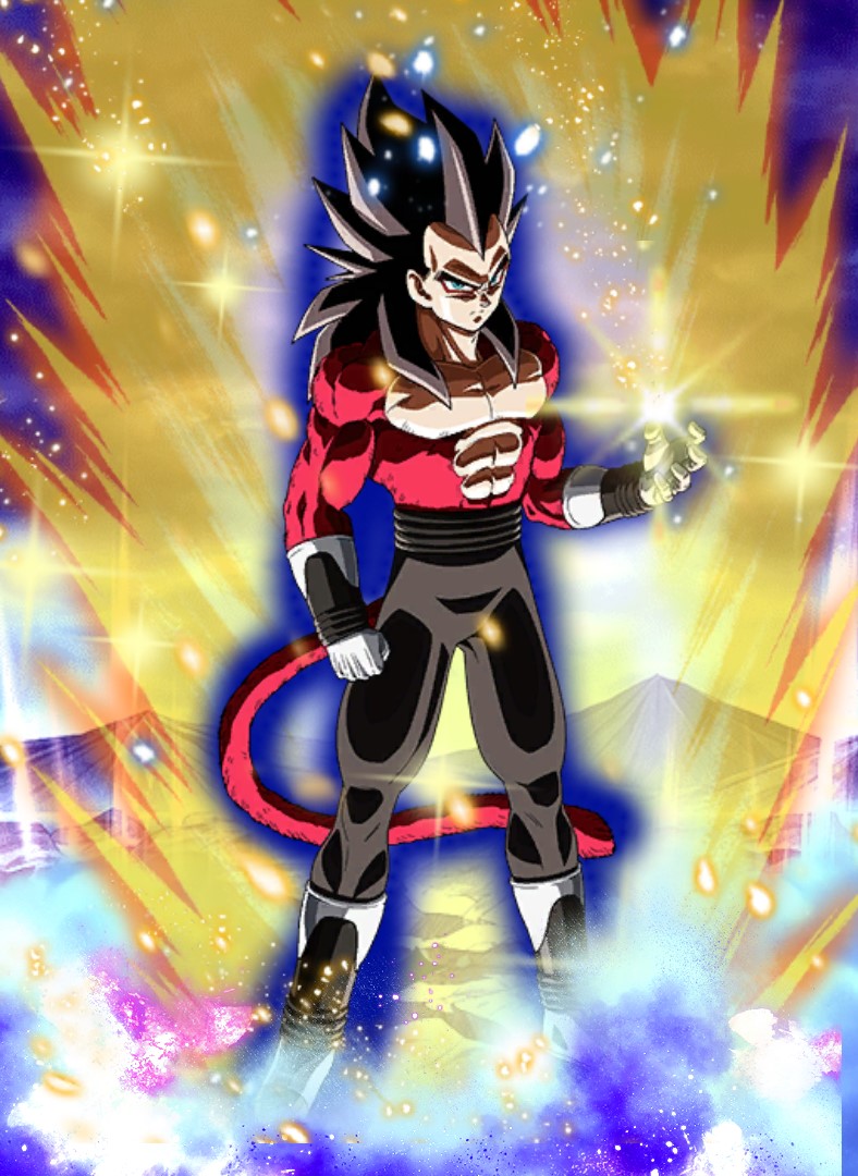 Evolution to Transcend Time Super Saiyan 4 Vegeta (Xeno) | DB