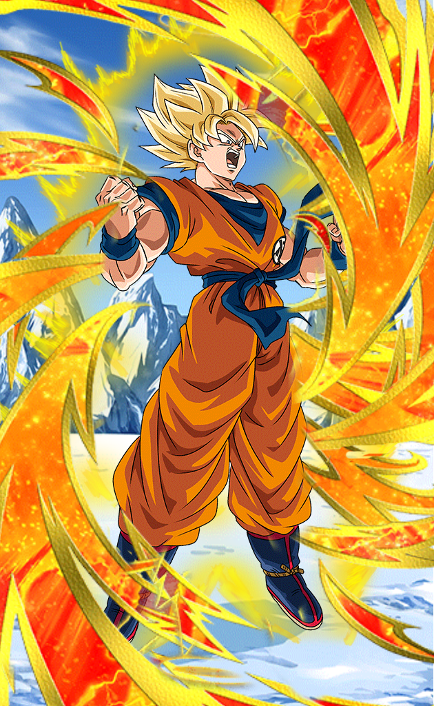 Over the Warm-up Super Saiyan Goku | DB-Dokfanbattle Wiki | Fandom