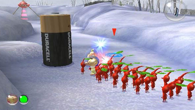 A screenshot of Pikmin 2.