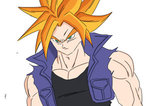 Trunks SSJ v coloured by jmbkpo