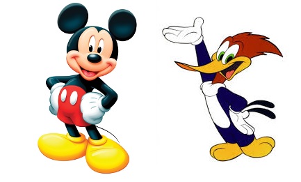 woody woodpecker mickey mouse