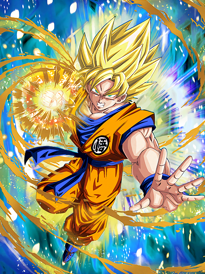 Convulsing Rage Super  Saiyan Goku Dragon Ball  Z Dokkan 