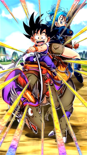 The Original Golden Duo Goku Youth Bulma Youth Dragon Ball