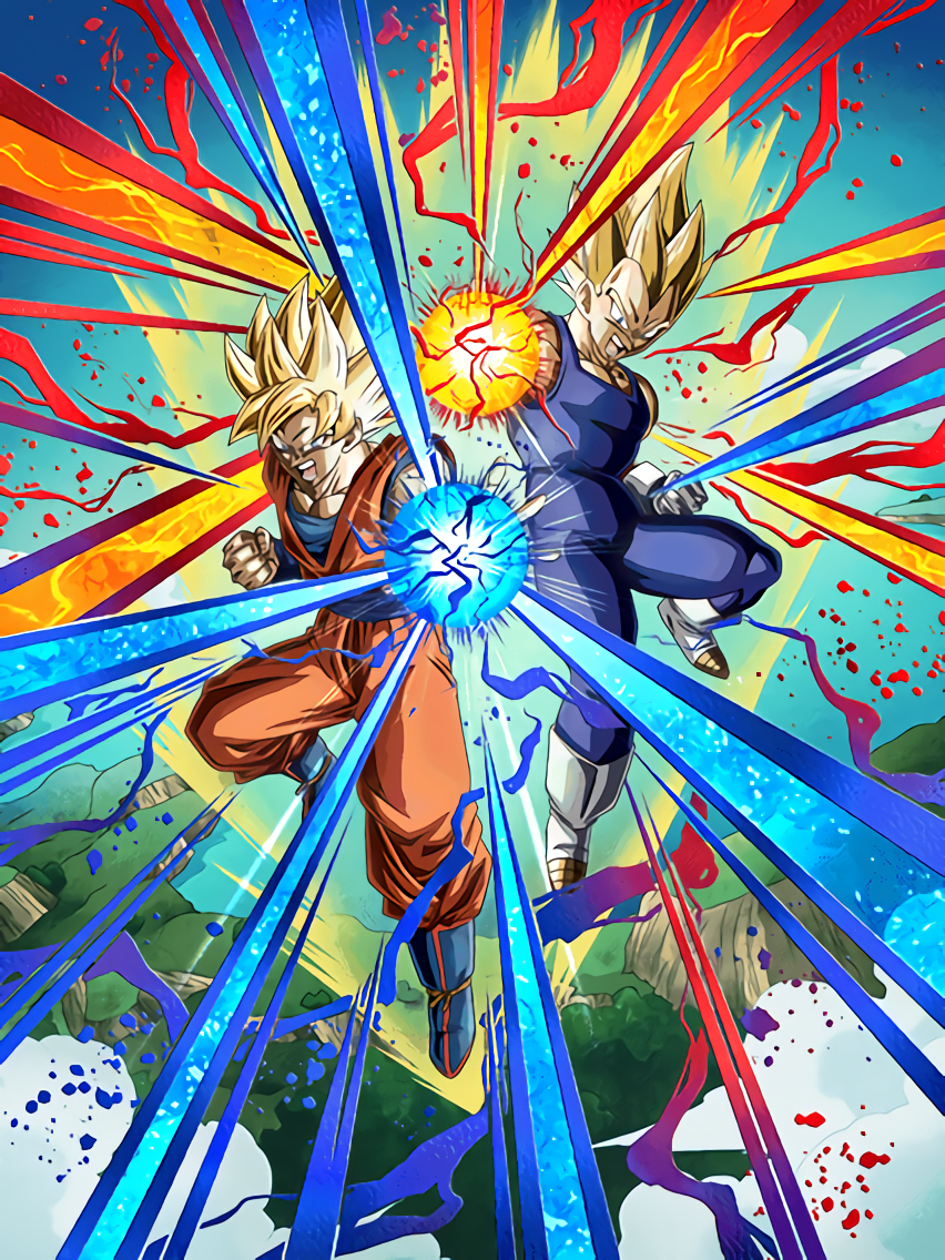 Golden Pair Super Saiyan Goku Super Saiyan Vegeta Dragon Ball