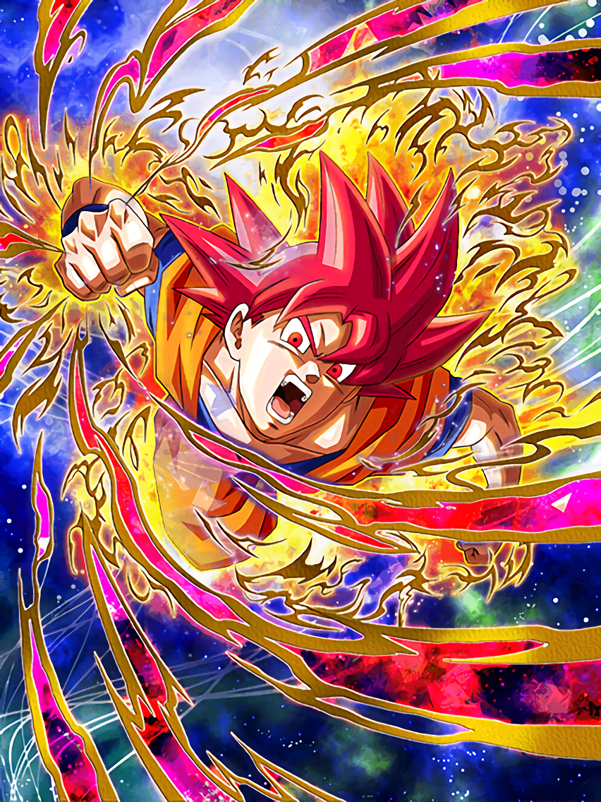 State of God Super Saiyan God Goku | Dragon Ball Z Dokkan ...