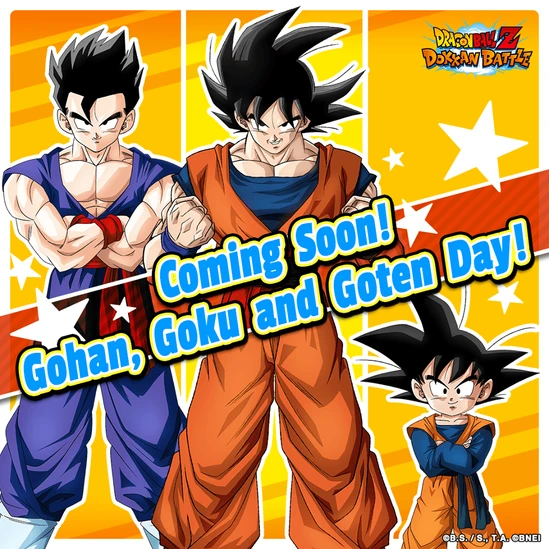 Gohan, Goku and Goten Day Campaign! Dragon Ball Z Dokkan Battle Wikia