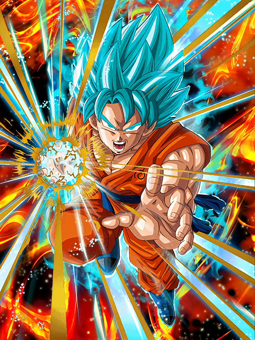 A God Evolved Super Saiyan God Ss Goku Dragon Ball Z Dokkan