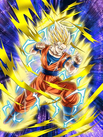 Instinct Of The Warrior Race Super Saiyan 2 Goku Angel Dragon Ball Z Dokkan Battle Wiki Fandom