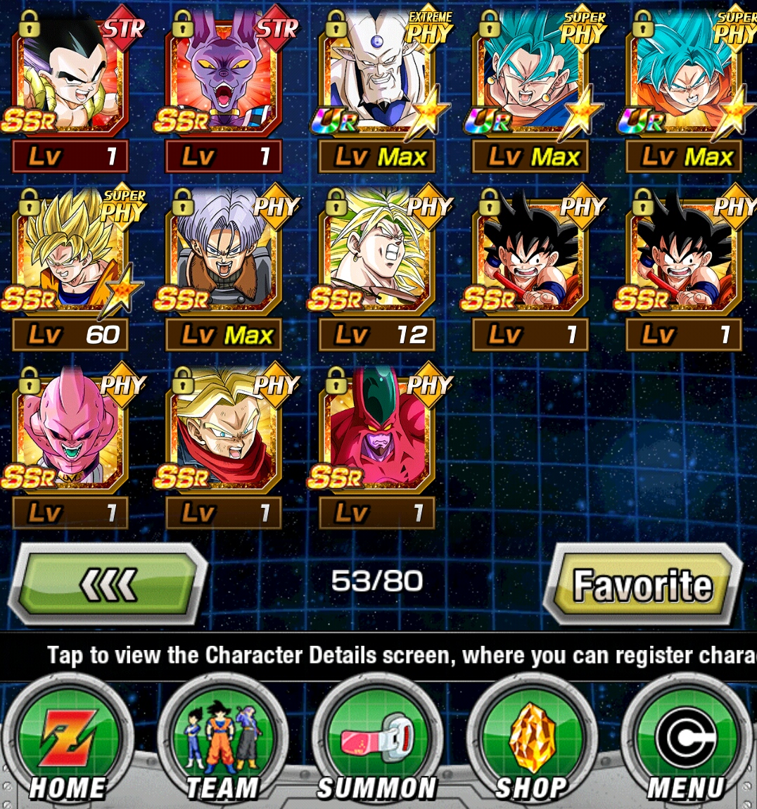 Image DBZ Dokkan Battle Character List 3.jpg Dragon Ball Z Dokkan Battle Wikia FANDOM