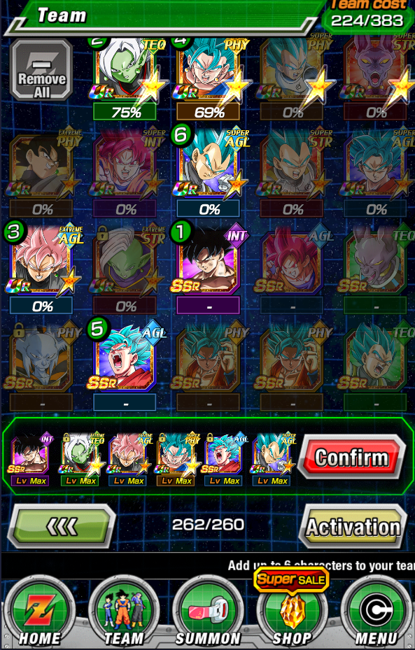 dokkan battle realm of gods team doesnt link well